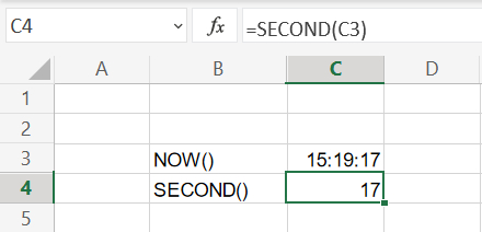 Uddrag af sekunder fra klokkeslet i Excel regneark